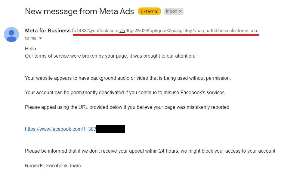 Is This Facebook Email a Fake?