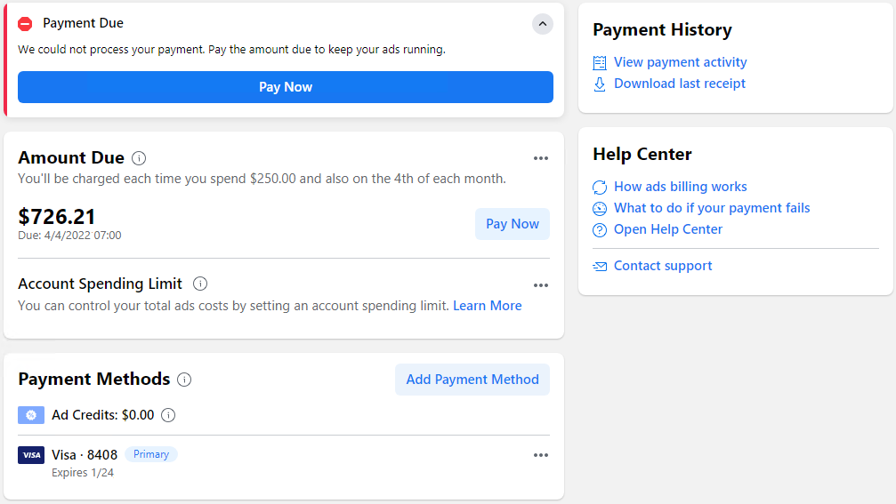 facebook-ad-we-couldnt-process-your-payment-pay-the-amount-due-to-keep-your-ads-running