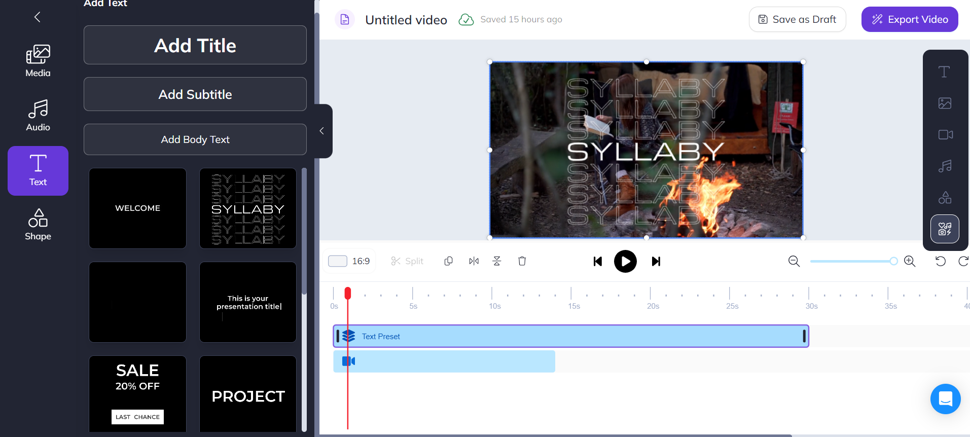 syllaby-one-click-video-creation