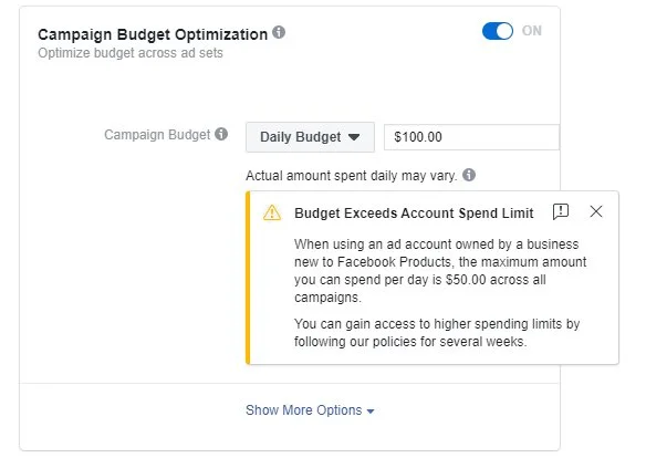 How To Increase Facebook Ad Account Daily Spending Limit