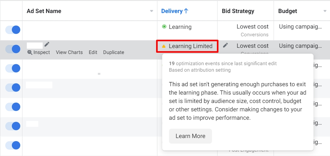 how to fix-facebook-ad-set-learning-limit
